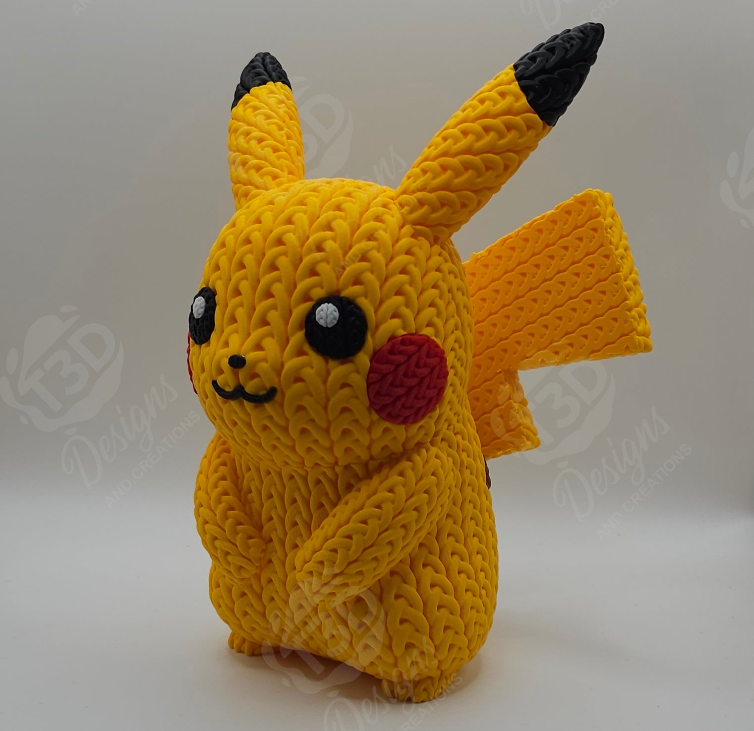 Pikachu Knitted Design Figure