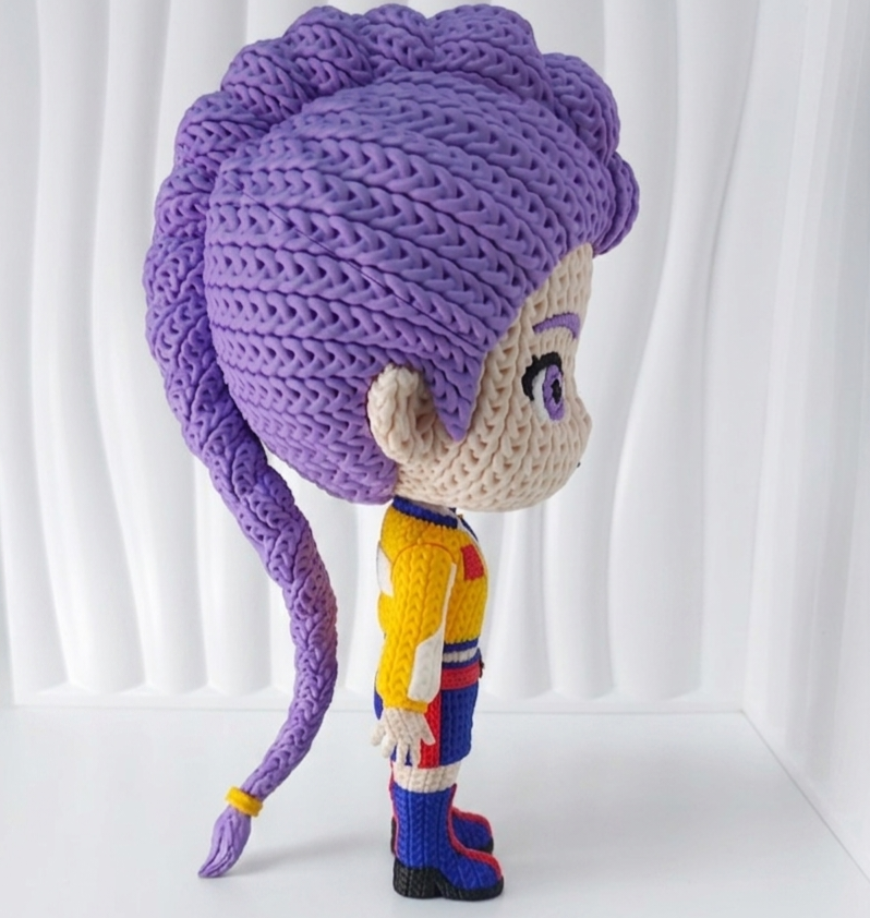 Knitted Design- 3D Printed K-Pop Demon Hunter Figures- Unique Display Collectible