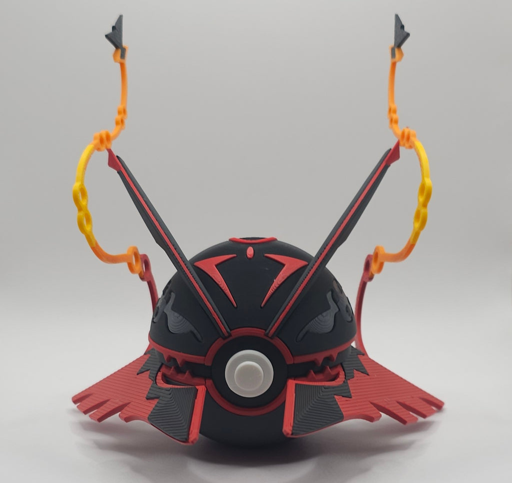 Mega Rayquaza Pokemon Character Design- 3D Printed Pokeball- Unique Display Collectible