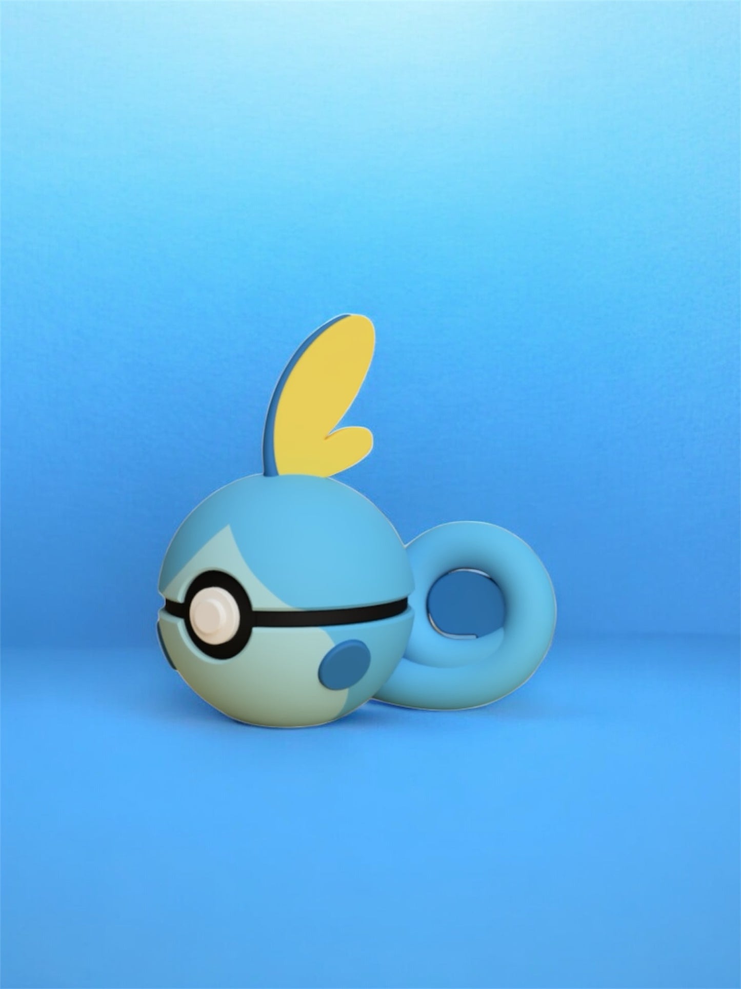 Pokemon Character Design- 3D Printed Pokeball- Sobble- Unique Display Collectible