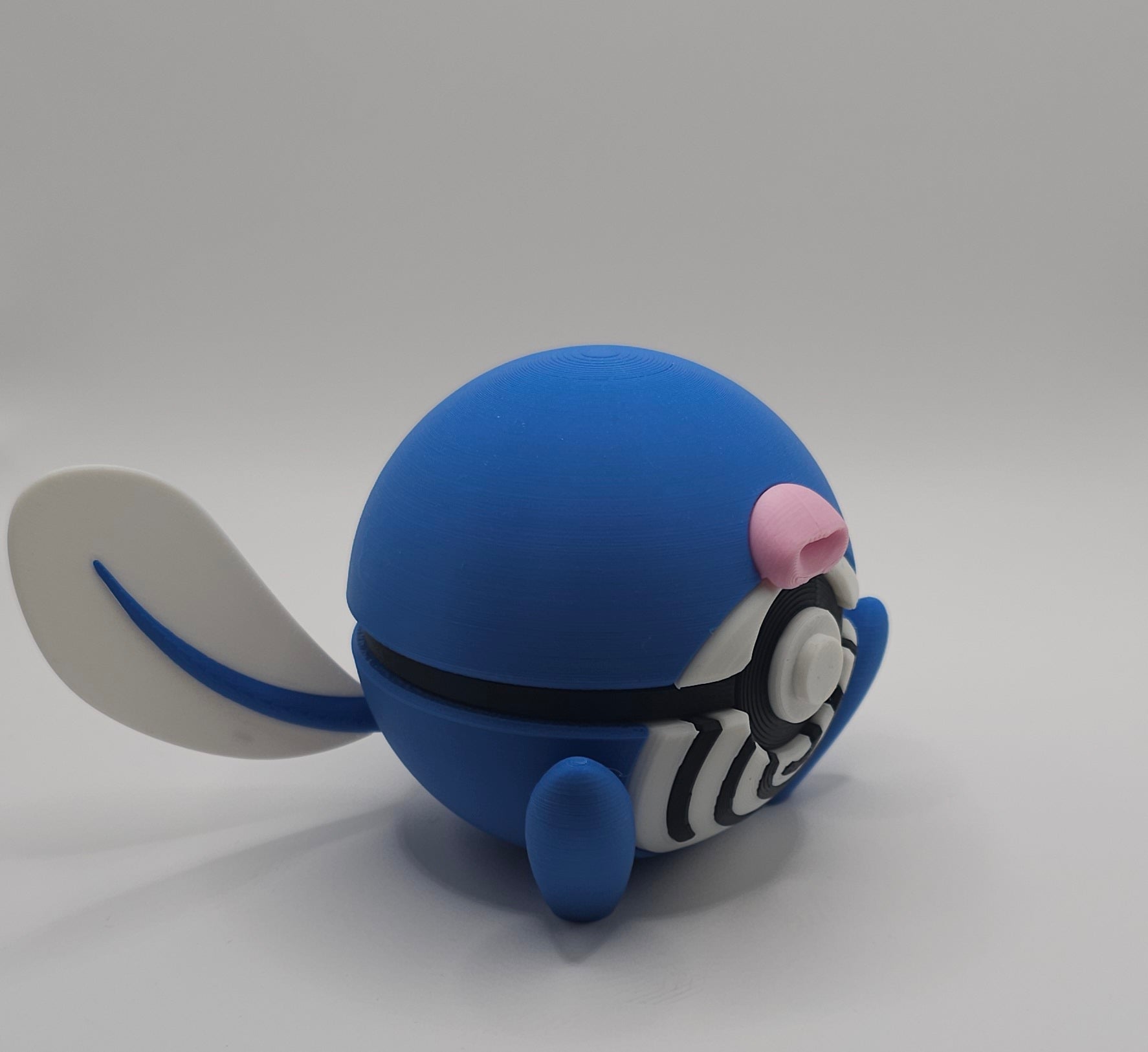 Pokemon Character Design 3D Printed Pokeball - Poliwag - Unique Display Collectible