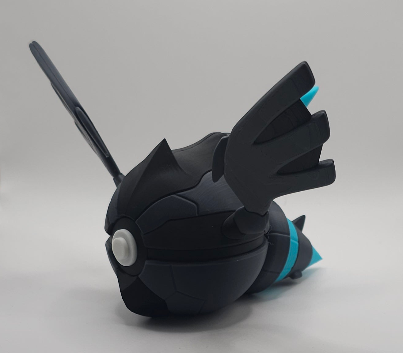 Pokemon Character Design - 3D Printed Pokeball - Zekrom - Unique Display Collectible