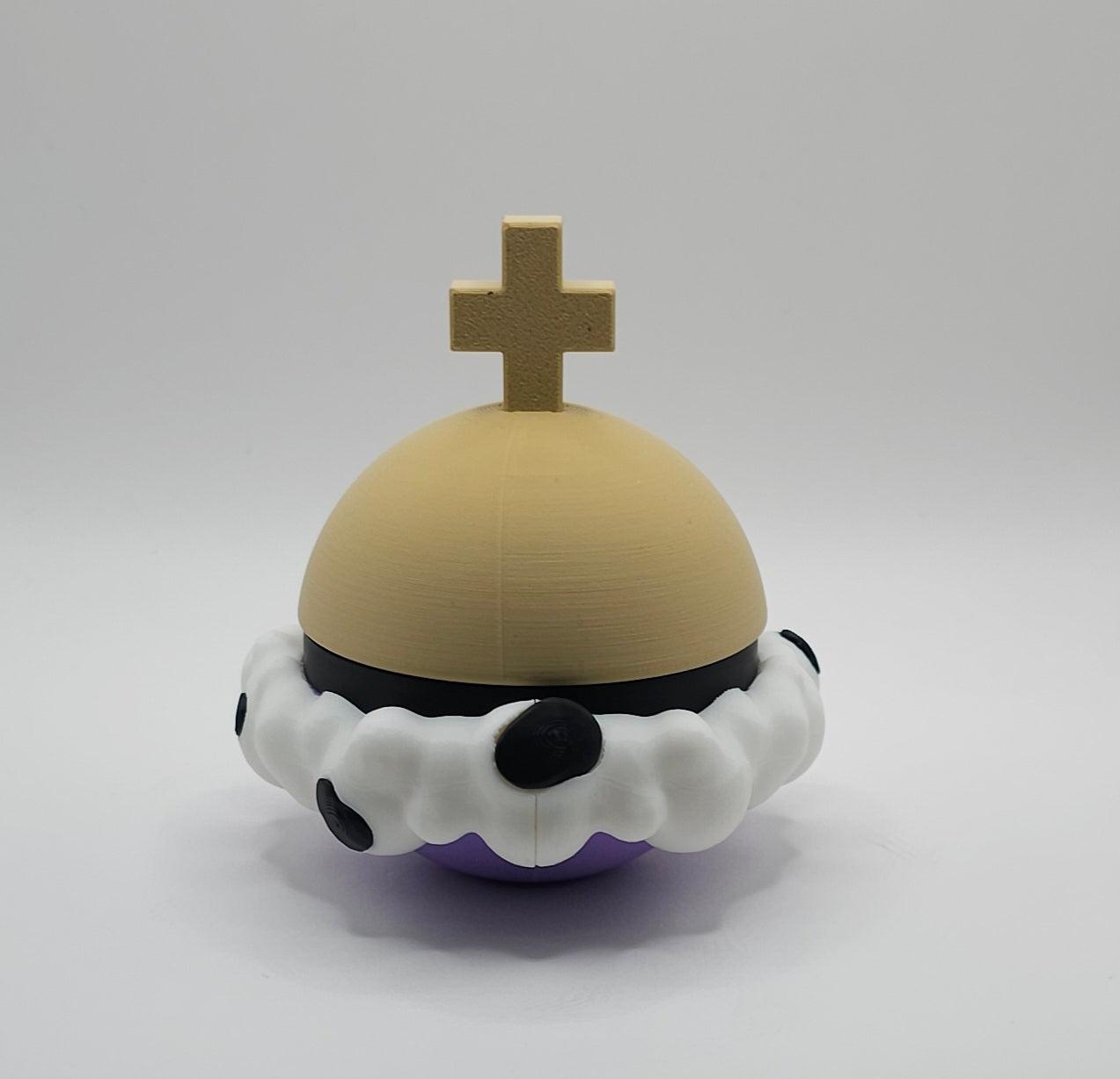 Digital Circus Character Design- 3D Printed Pokeball- Unique Display Collectible