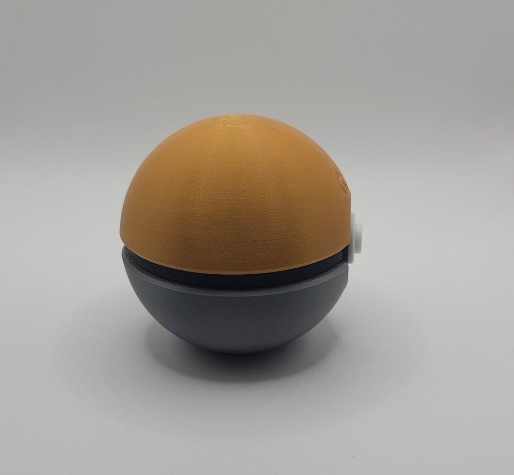 Pokemon 3D Printed Pokeball- GS Design- Unique Fan Art Collectible