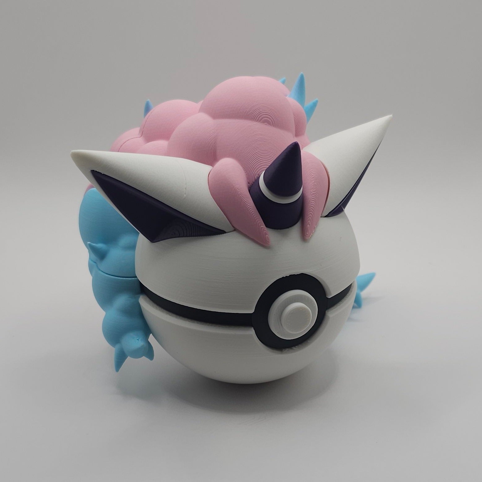 Pokemon Character Design- 3D Printed Pokeball- Galarian Ponyta- Unique Display Fan Art Collectible