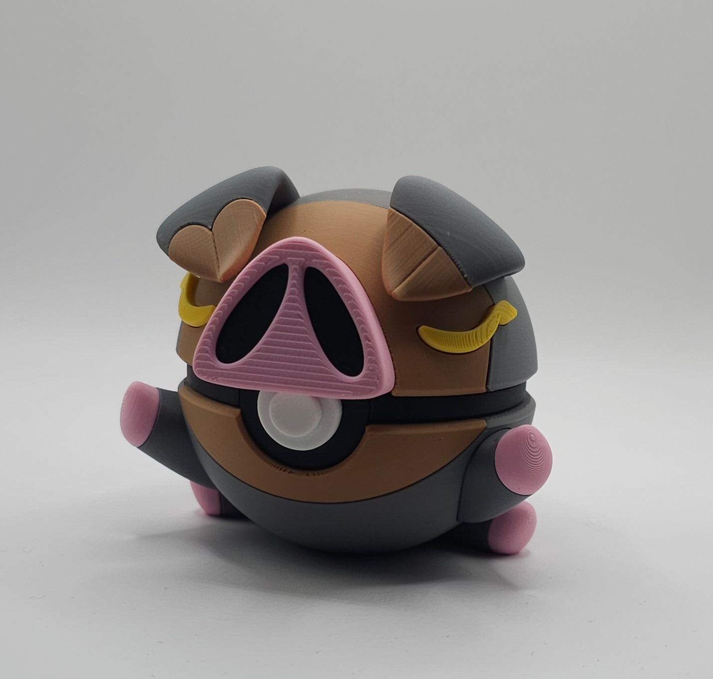 Pokemon Character Design- 3D Printed Pokeball- Lechonk - Unique Display Collectible