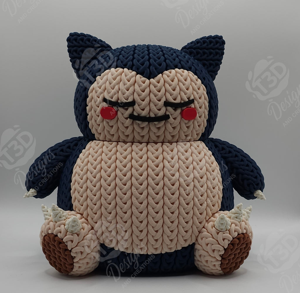 Snorlax Knitted Design Figure
