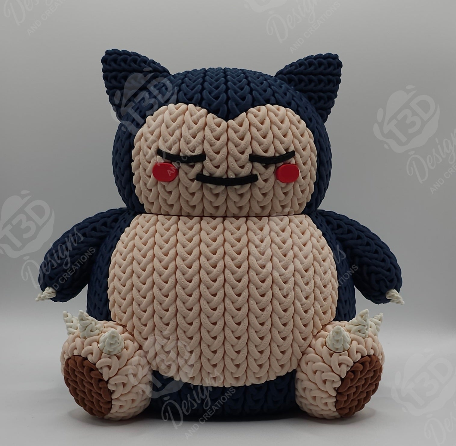Snorlax Knitted Design Figure