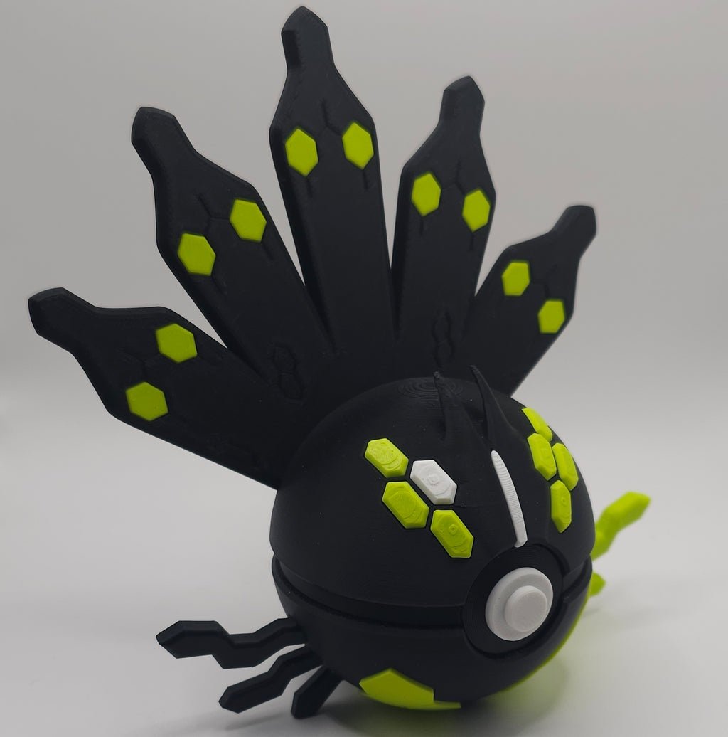 Pokemon Character Design- 3D Printed Pokeball- Zygarde 50%- Unique Display Collectible