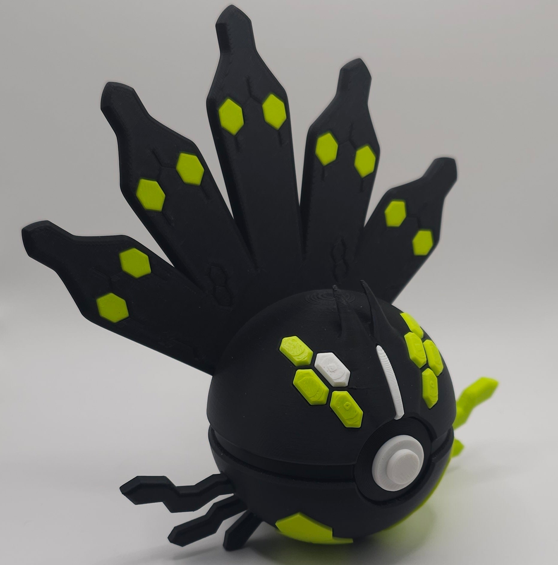 Pokemon Character Design- 3D Printed Pokeball- Zygarde 50%- Unique Display Collectible
