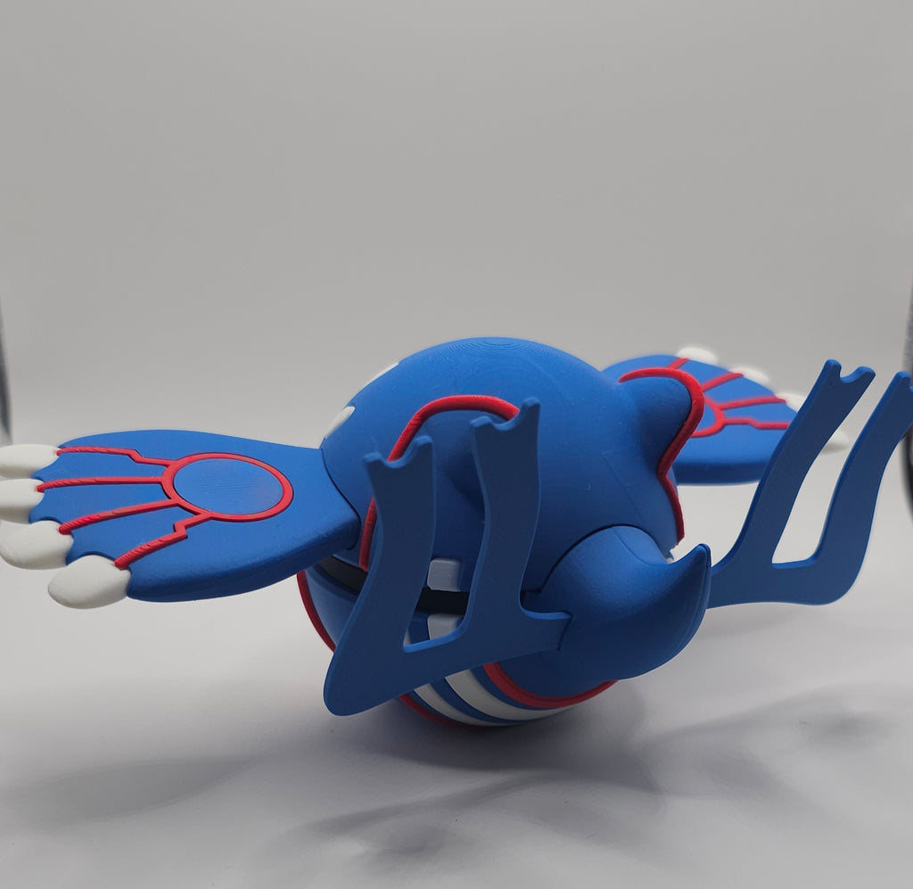Pokemon Character Design 3D Printed Pokeball - Kyogre - Unique Display Collectible