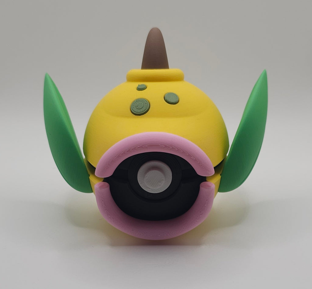 Pokemon Character Design- 3D Printed Pokeball- Weepinbell- Unique Display Collectible