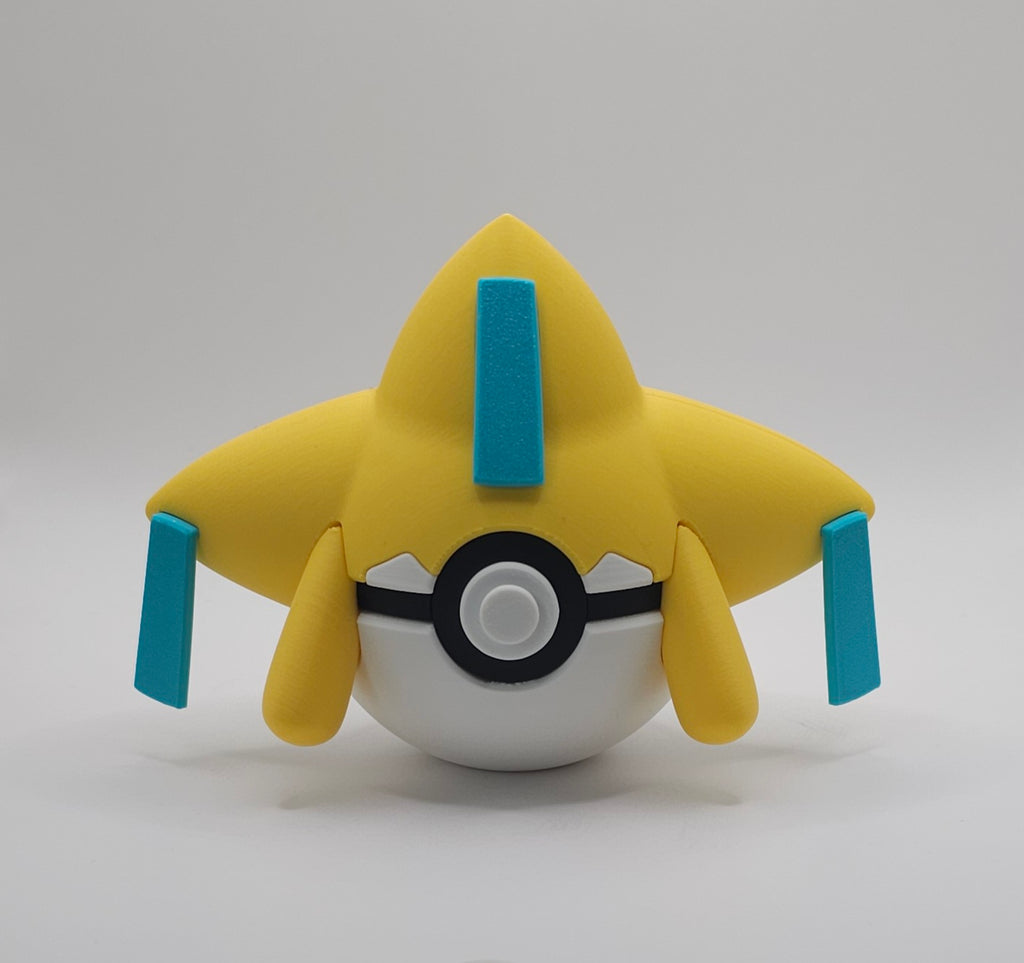 Pokemon Character Design - 3D Printed Pokeball - Jirachi - Unique Display Collectible
