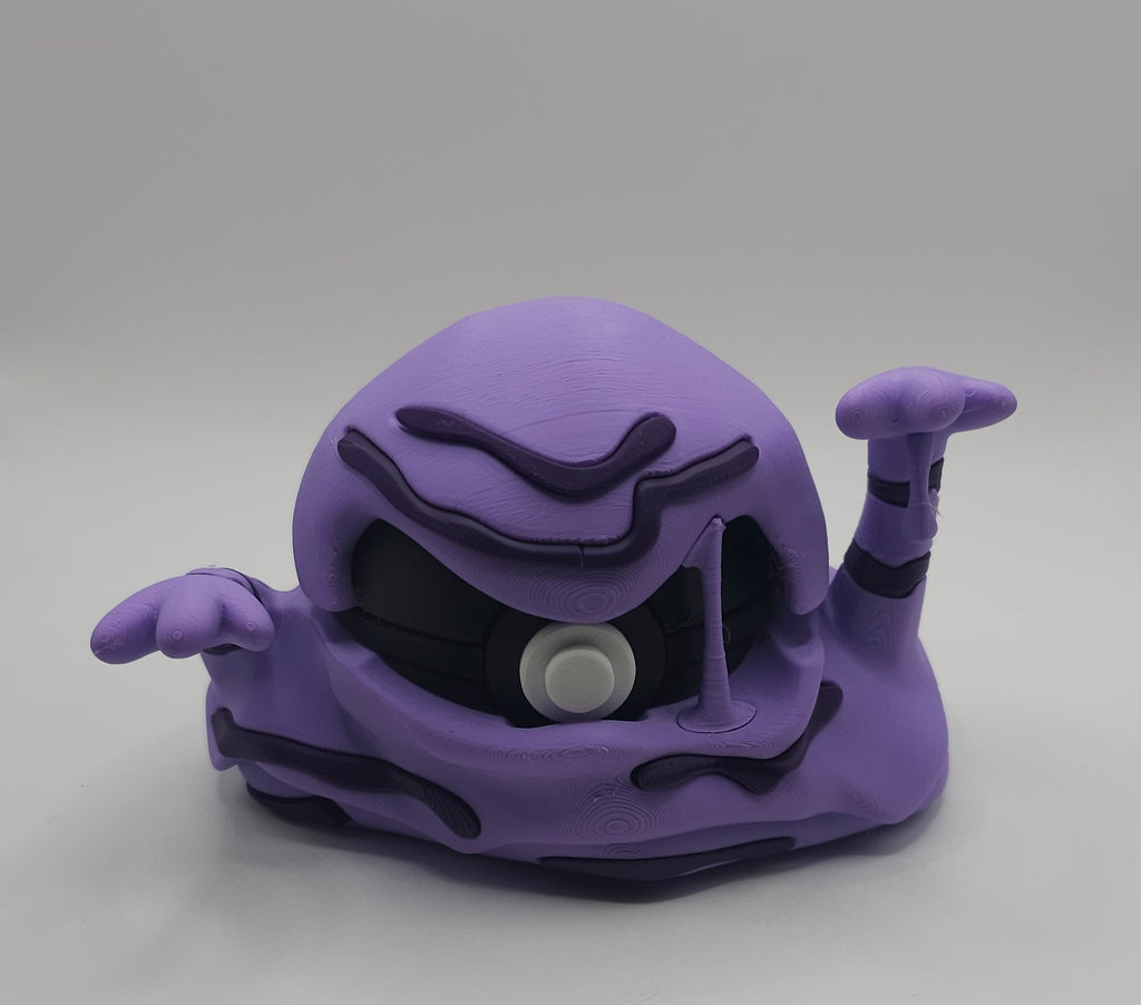 Pokemon Character Design- 3D Printed Pokeball- Muk- Unique Display Collectible
