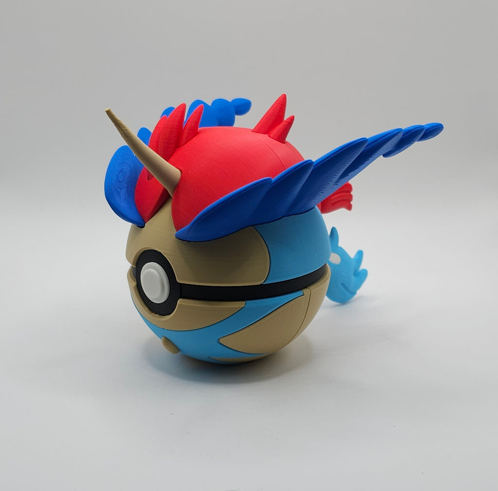 Pokemon Character Design- 3D Printed Pokeball- Keldeo- Unique Display Collectible