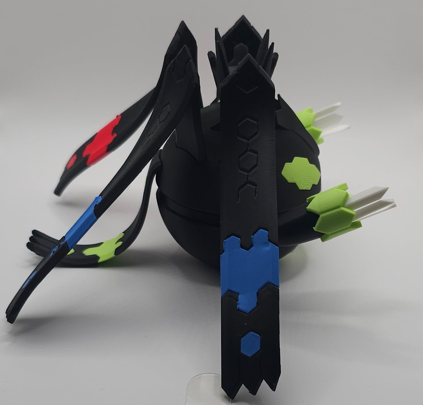 Zygarde Complete Form- Pokemon Character Design- 3D Printed Pokeball- Unique Display Collectible