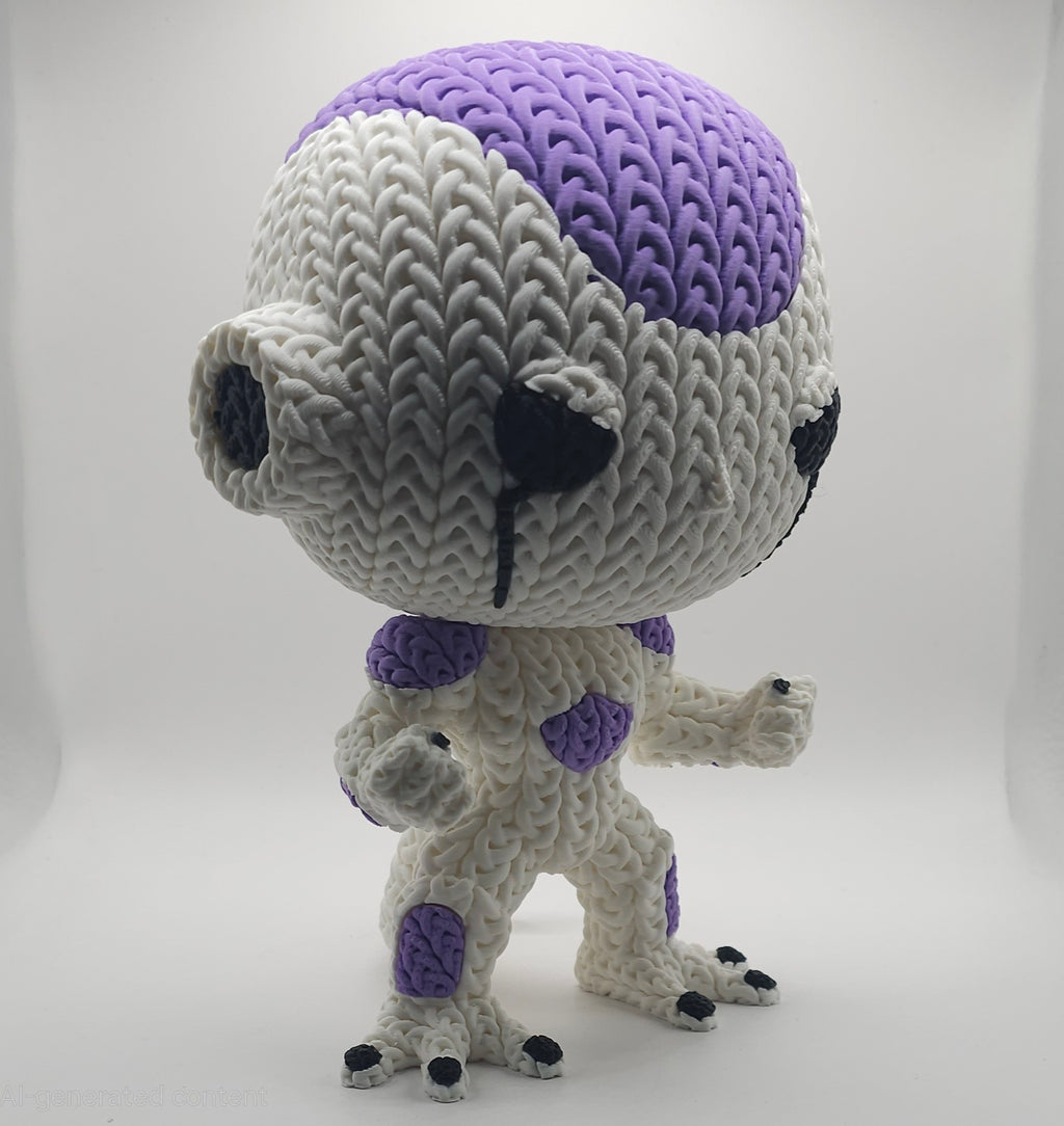 Knitted Design - 3D Printed Dragonball Z Character Figures - Unique Display Collectibles