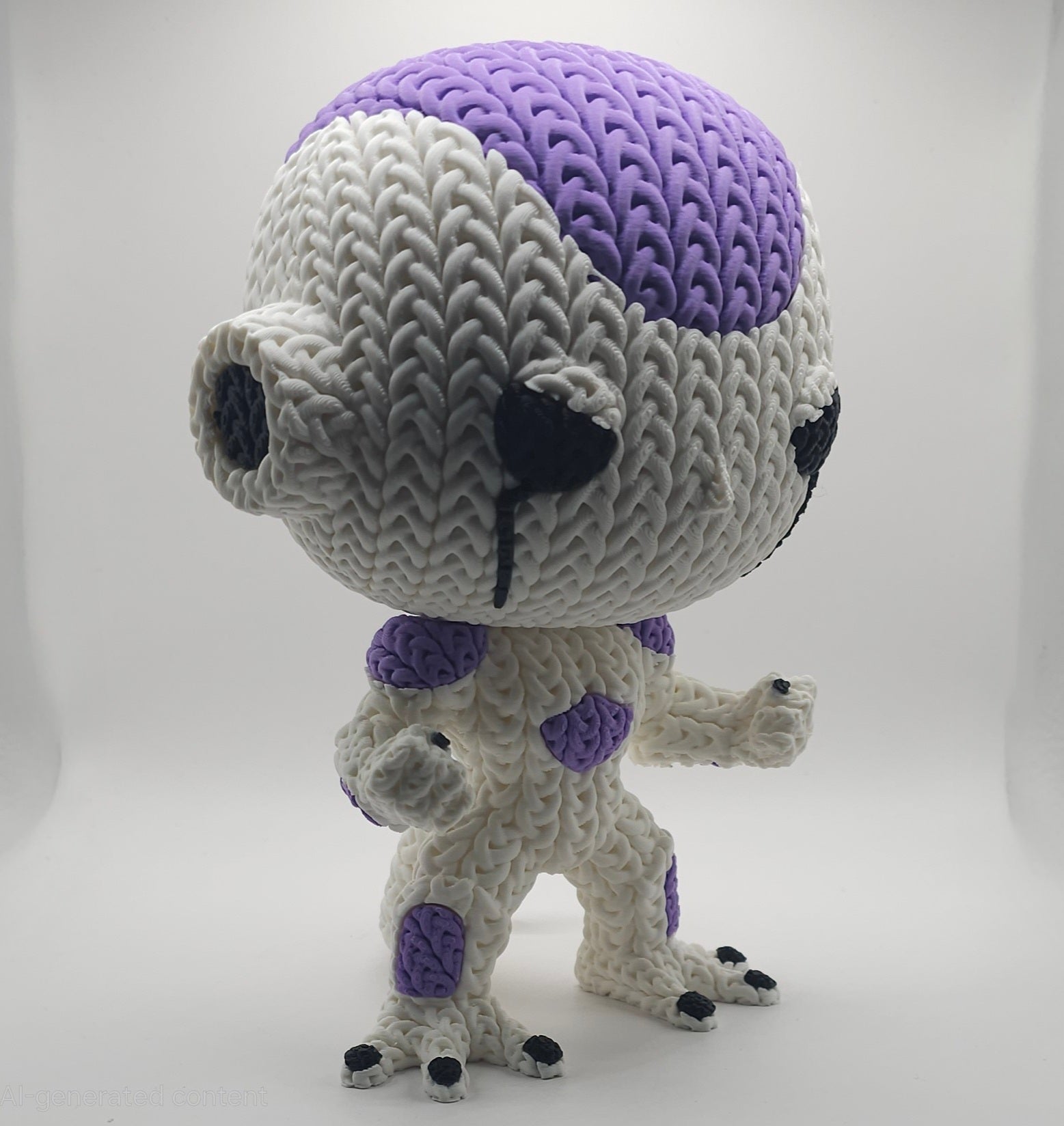Knitted Design - 3D Printed Dragonball Z Character Figures - Unique Display Collectibles
