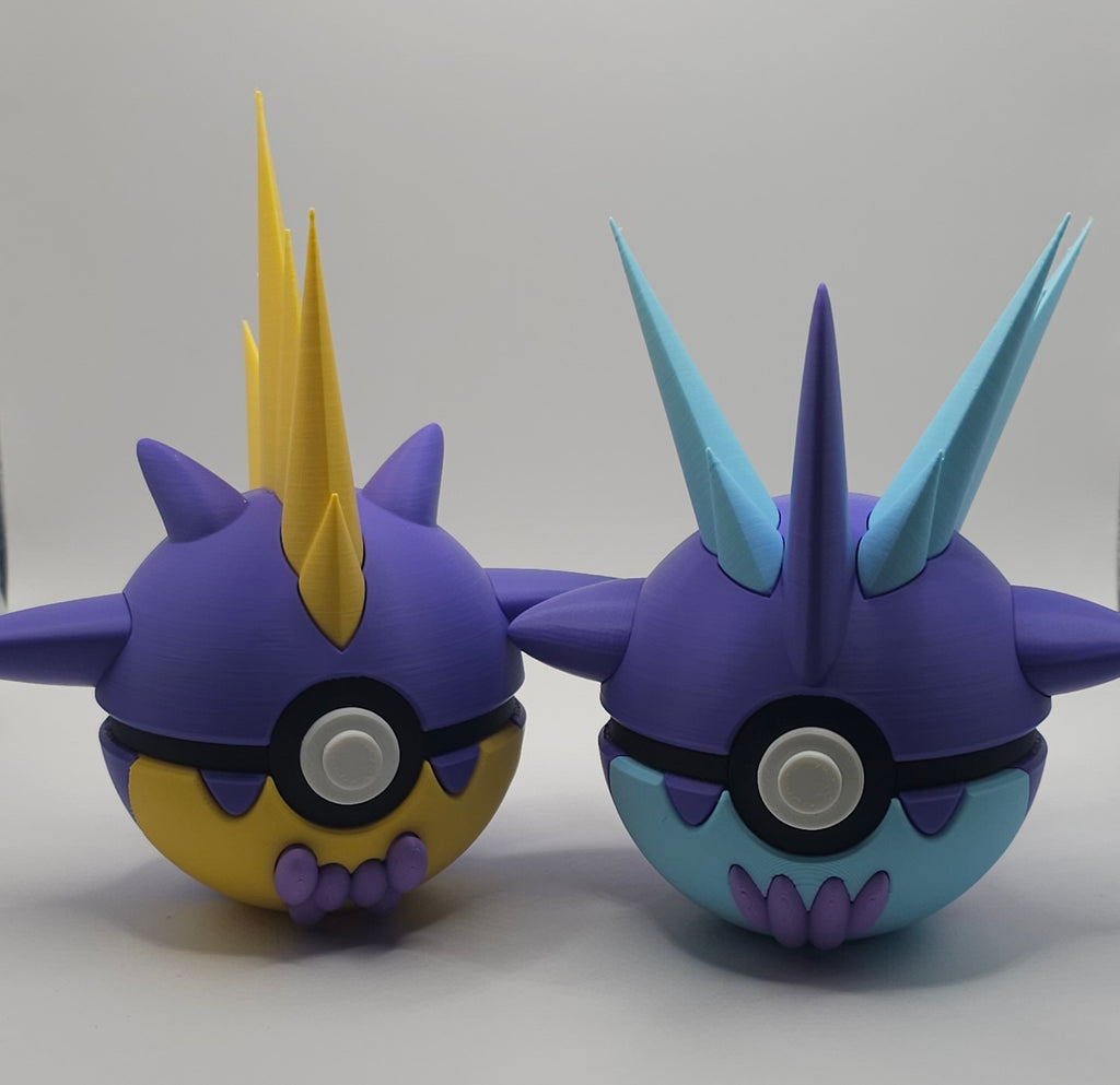 Pokemon Character Design- 3D Printed Pokeball- Toxtricity- Unique Display Collectible