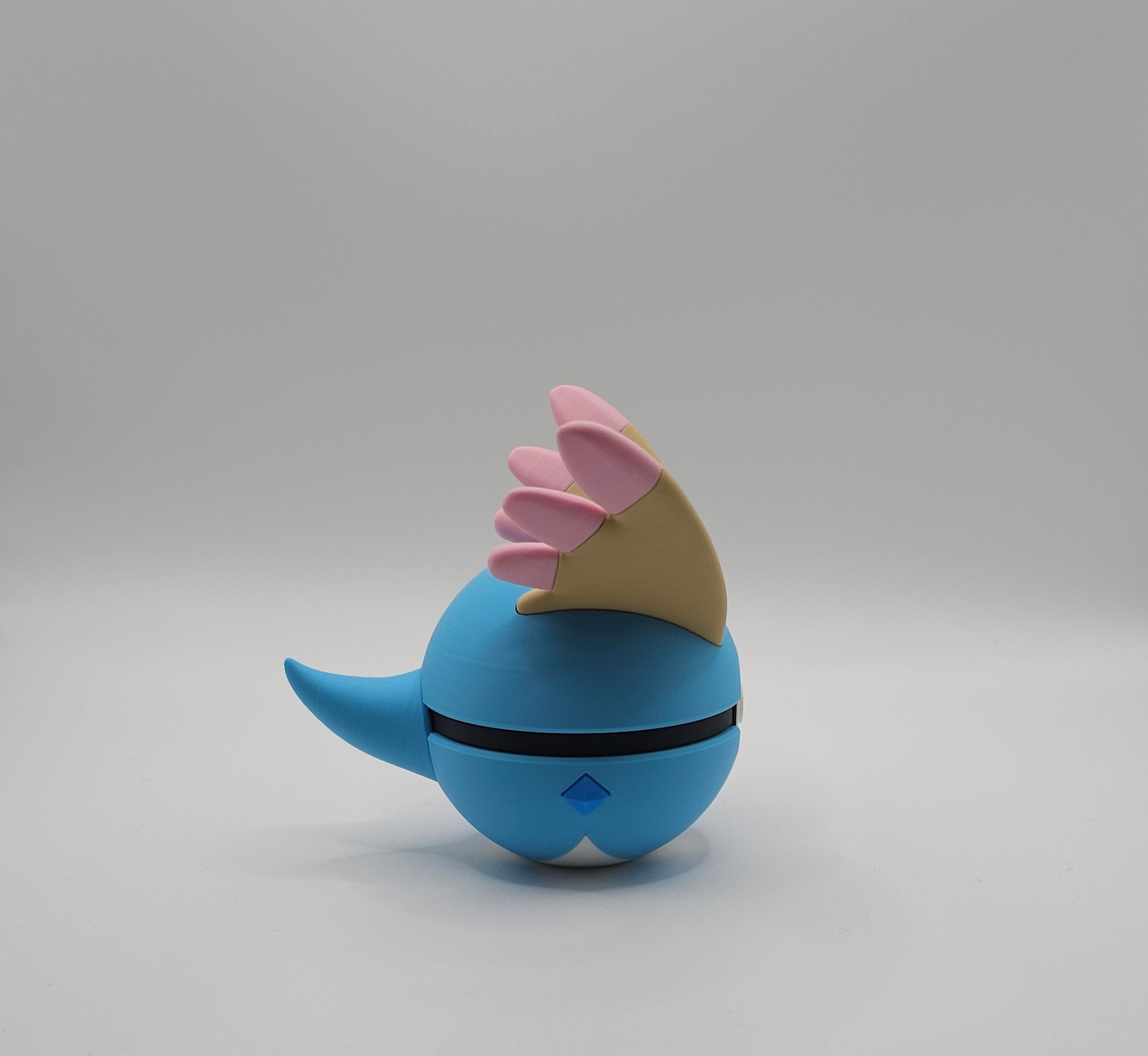 Pokemon Character Design- 3D Printed Pokeball- Amaura- Unique Display Collectible