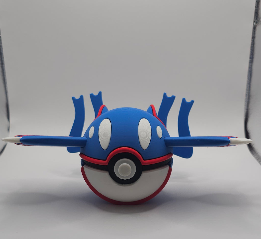 Pokemon Character Design 3D Printed Pokeball - Kyogre - Unique Display Collectible