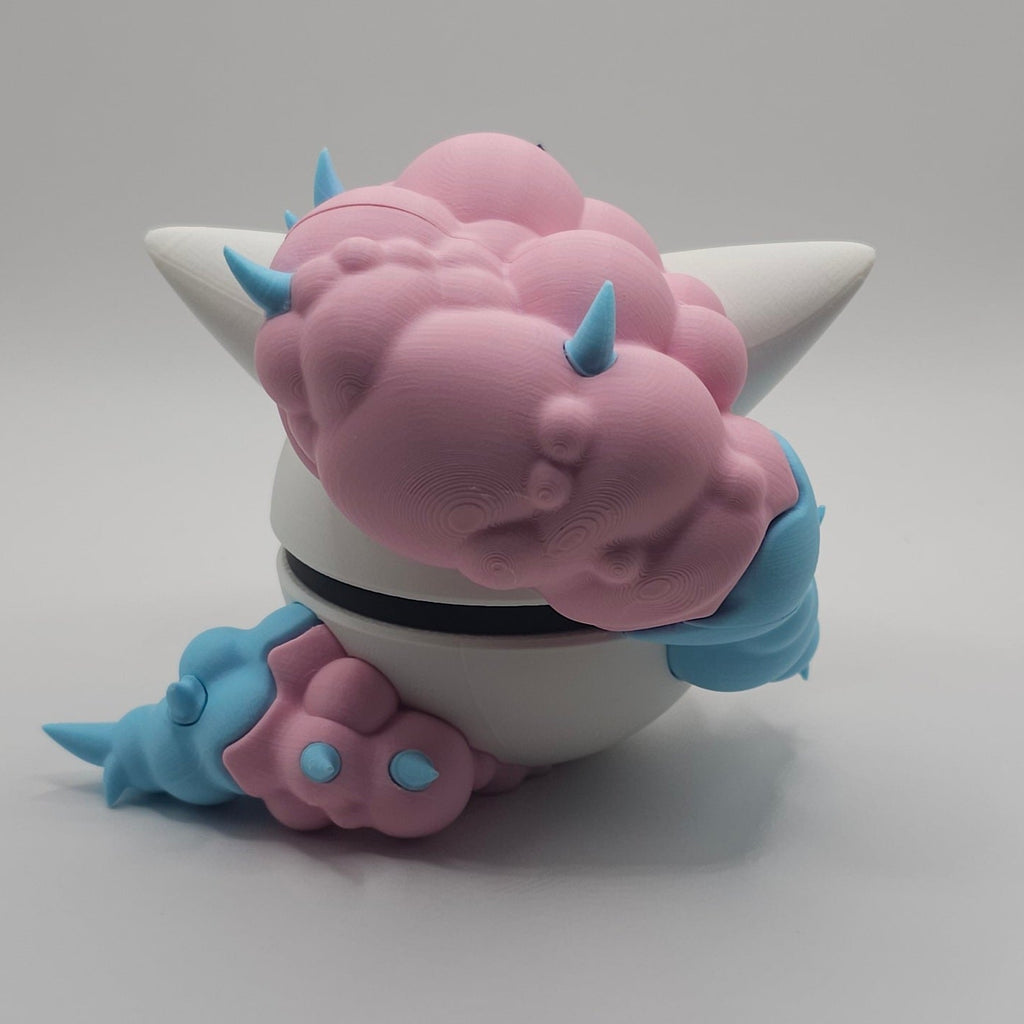 Pokemon Character Design- 3D Printed Pokeball- Galarian Ponyta- Unique Display Fan Art Collectible