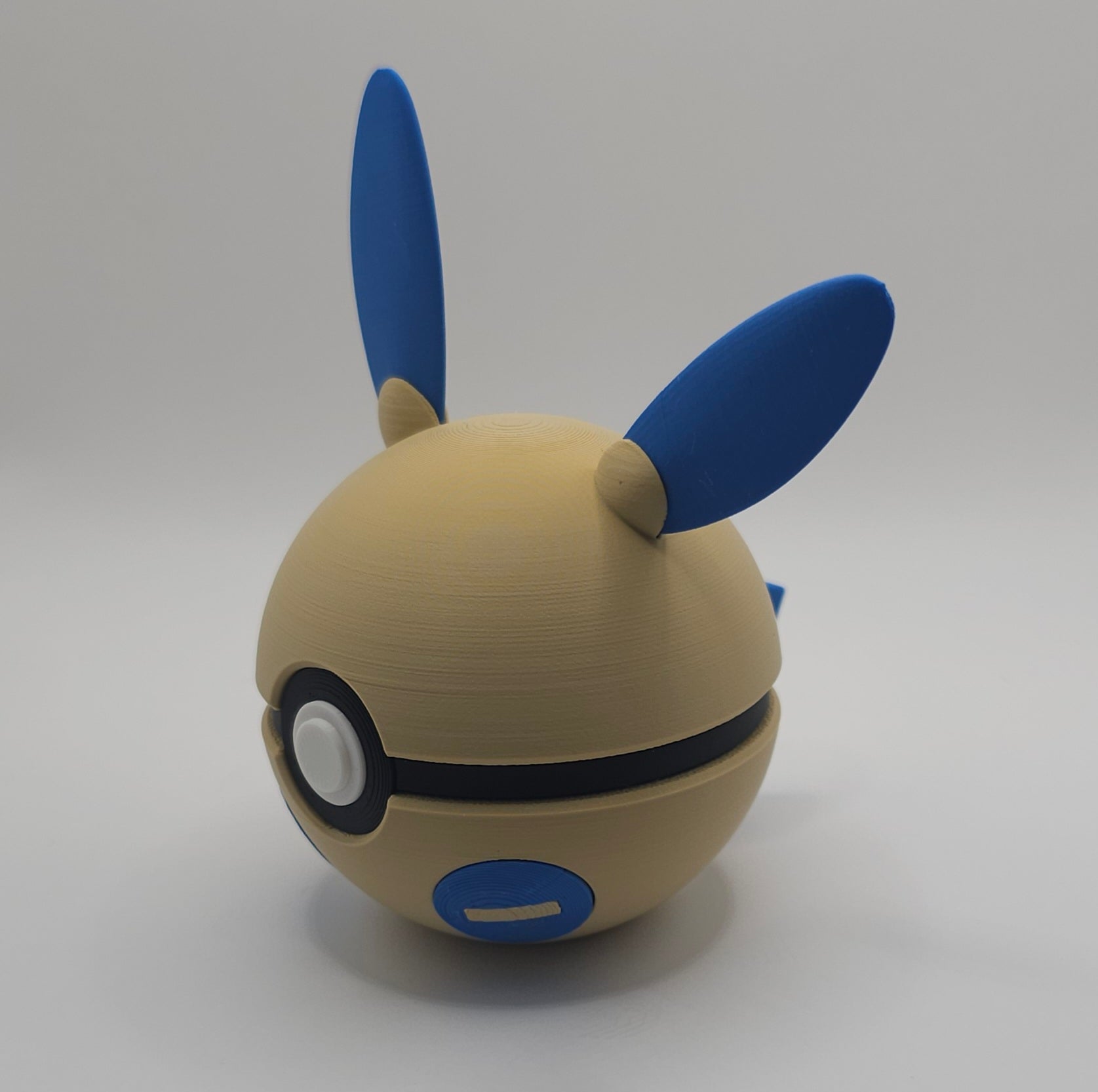 Pokemon Character Design- 3D Printed Pokeball- Minun & Plusle- Unique Display Collectible