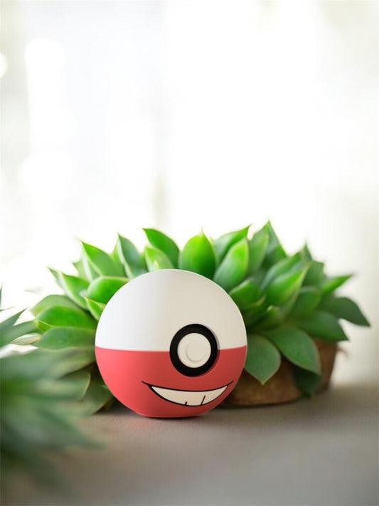 Pokemon Character Design - 3D Printed Pokeball - Electrode - Unique Display Collectible
