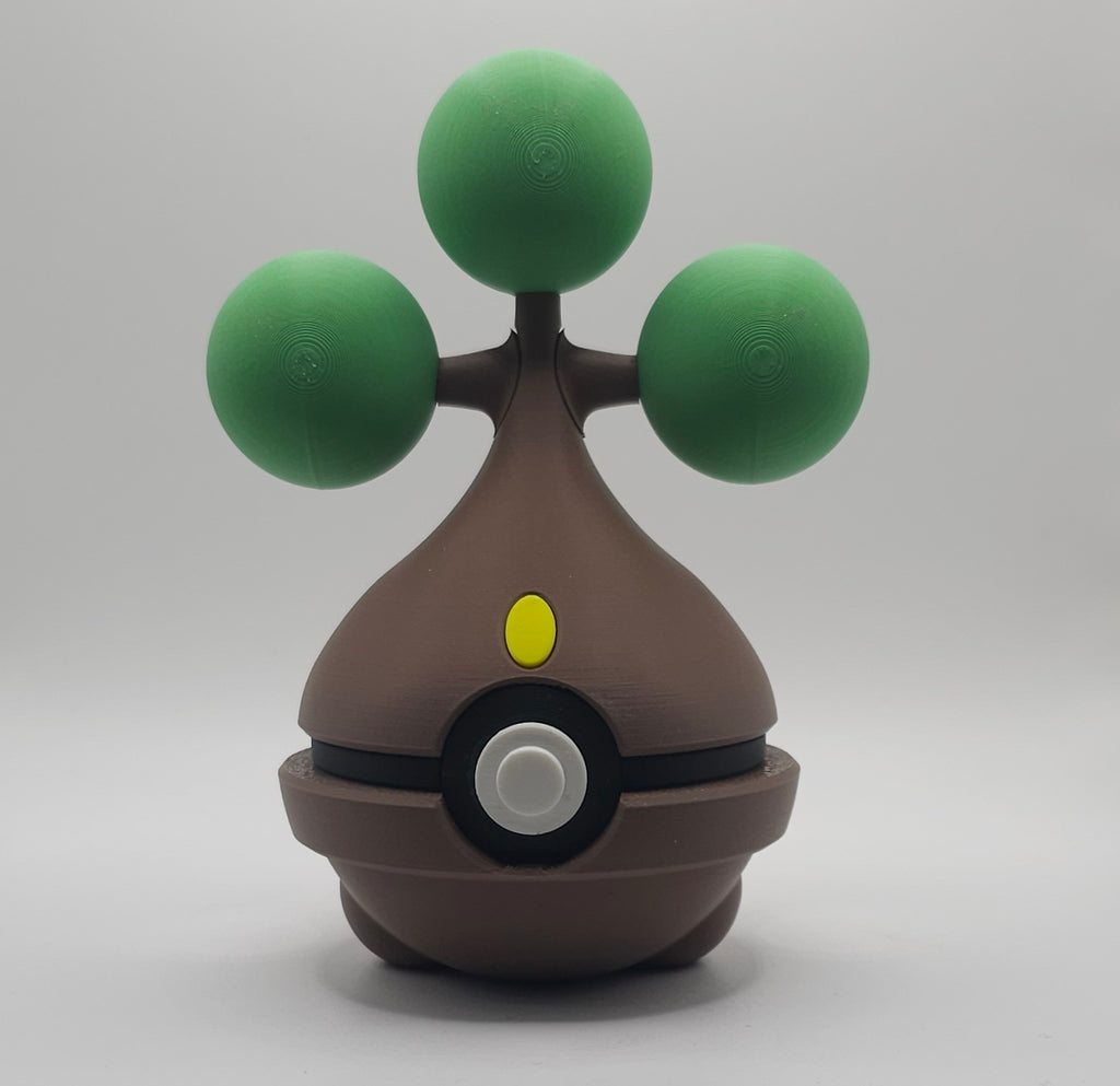 Pokemon Character Design- 3D Printed Pokeball- Bonsly- Unique Display Collectible