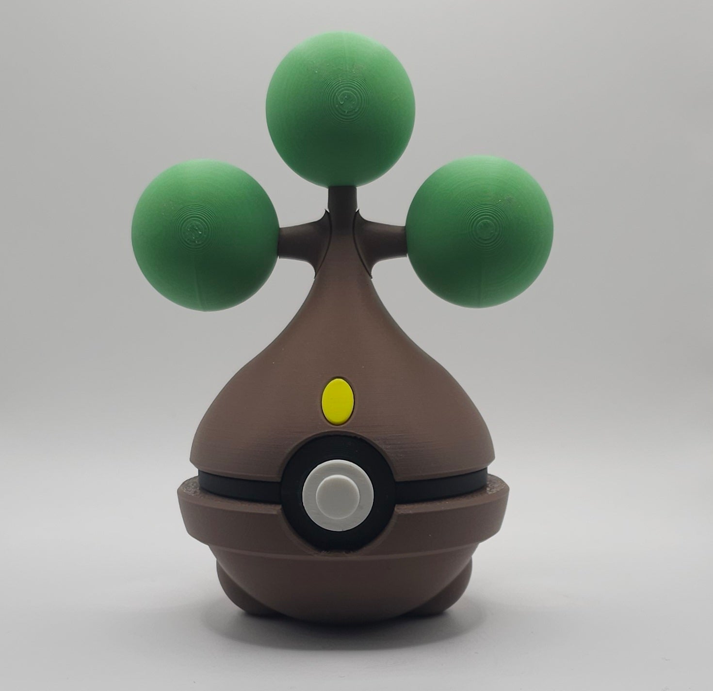 Pokemon Character Design- 3D Printed Pokeball- Bonsly- Unique Display Collectible
