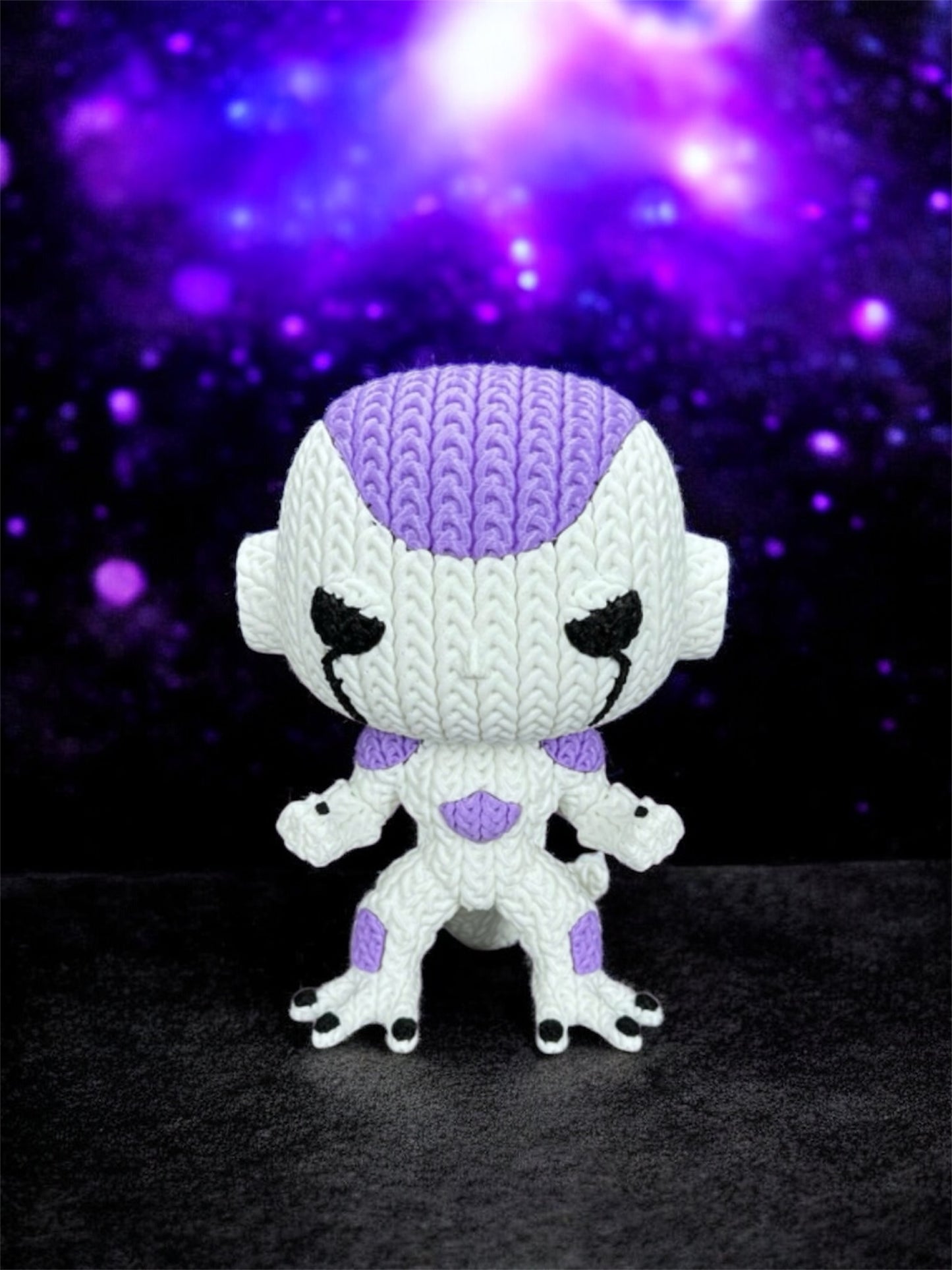 Knitted Design - 3D Printed Dragonball Z Character Figures - Unique Display Collectibles