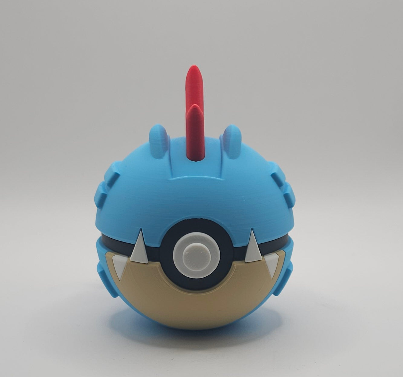 Pokemon Character Design- 3D Printed Pokeball- Feraligatr- Unique Display Collectible