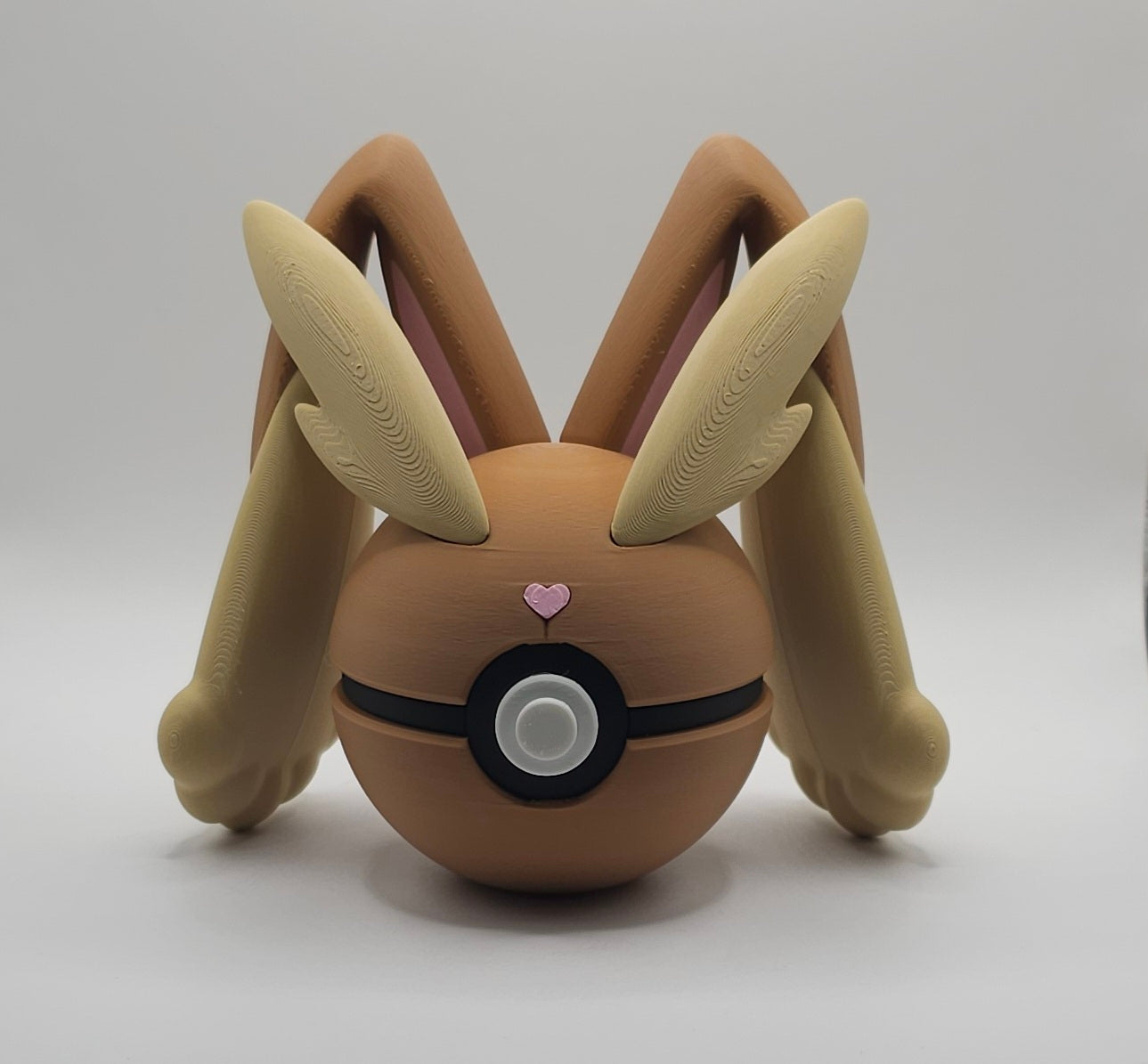 Pokemon Character Design- 3D Printed Pokeball- Lopunny- Unique Display Collectible