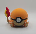 Pokemon Character Design- 3D Printed Pokeball- Charmander- Unique Display Collectible