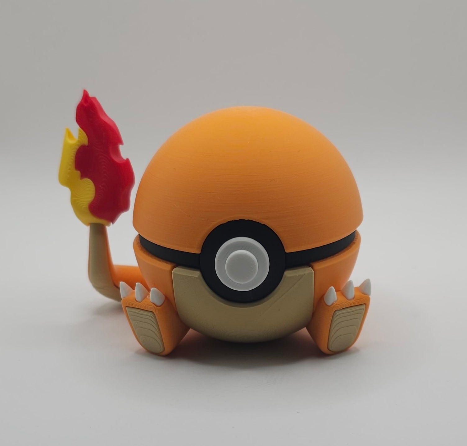 Pokemon Character Design- 3D Printed Pokeball- Charmander- Unique Display Collectible