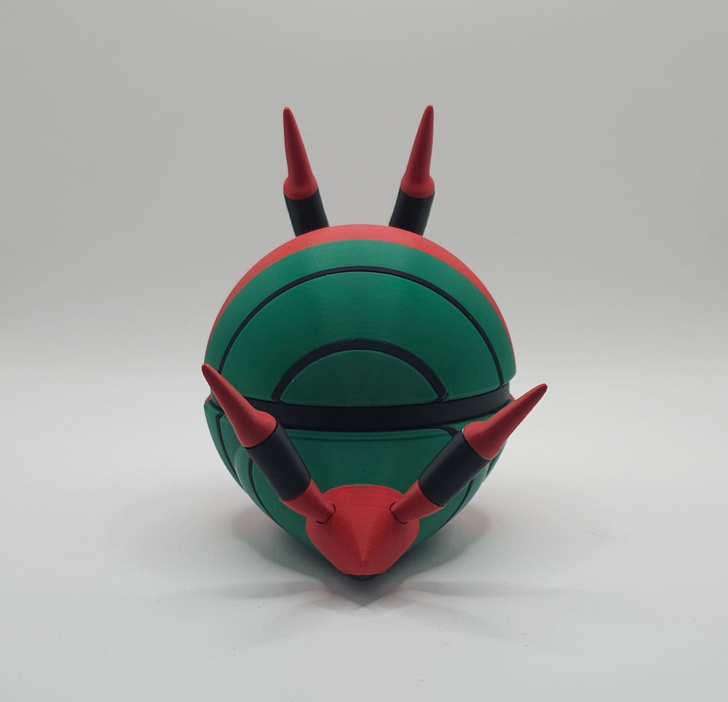 Pokemon Character Design- 3D Printed Pokeball- Venipede- Unique Display Collectible