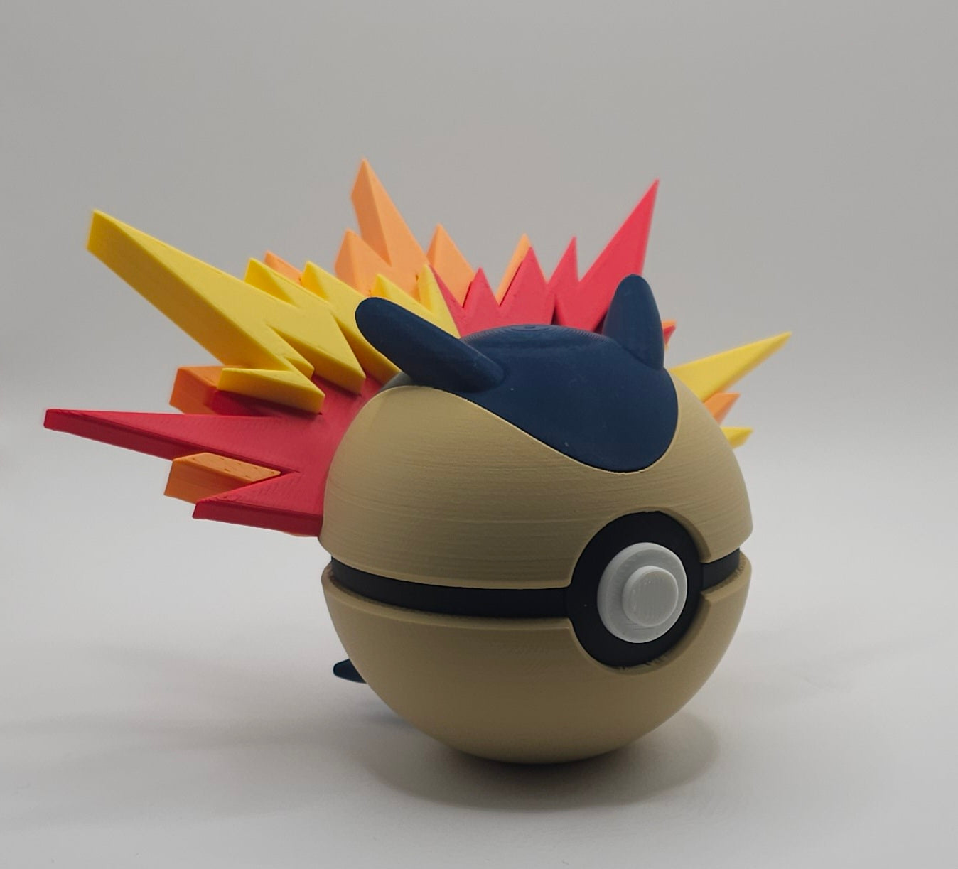 Pokemon Character Design- 3D Printed Pokeball- Typhlosion - Unique Display Collectible