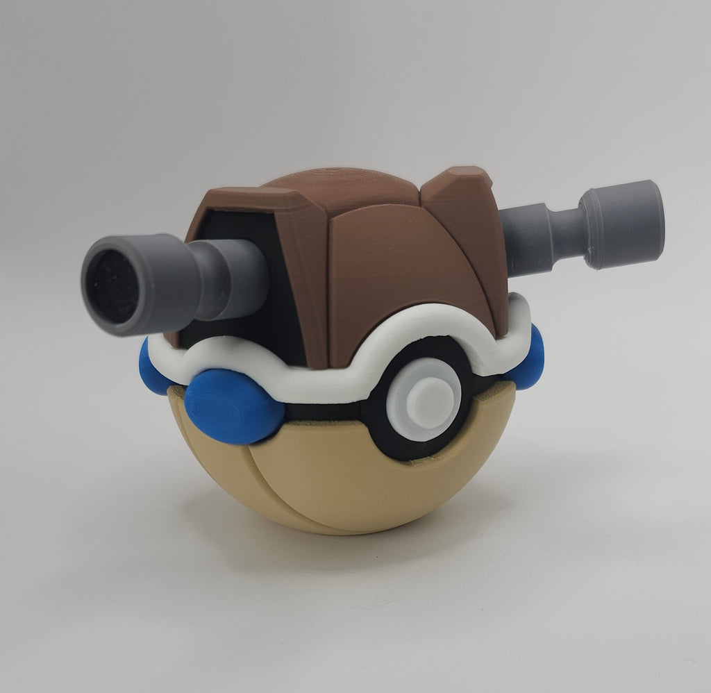 Pokemon Character Design 3D Printed Pokeball - Blastoise - Unique Display Collectible