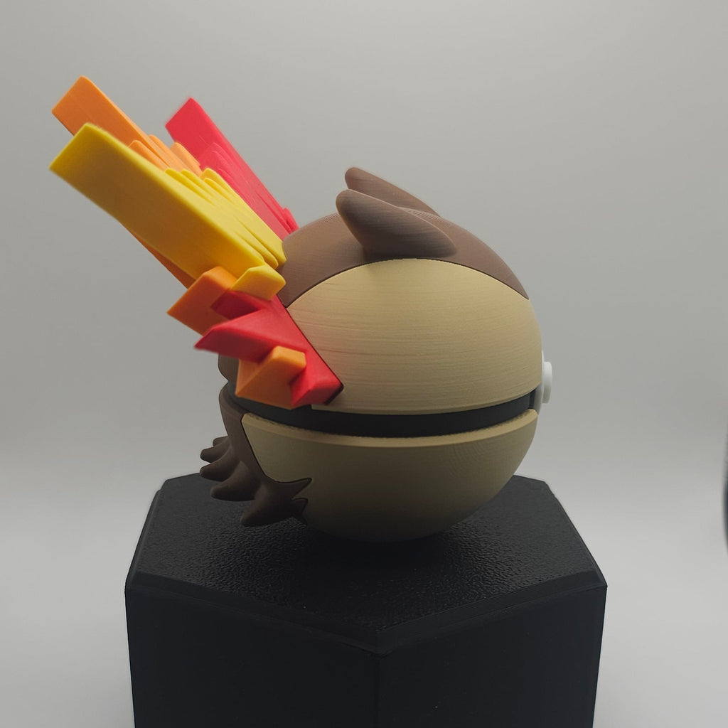 Pokemon Character Design- 3D Printed Pokeball- Typhlosion - Unique Display Collectible