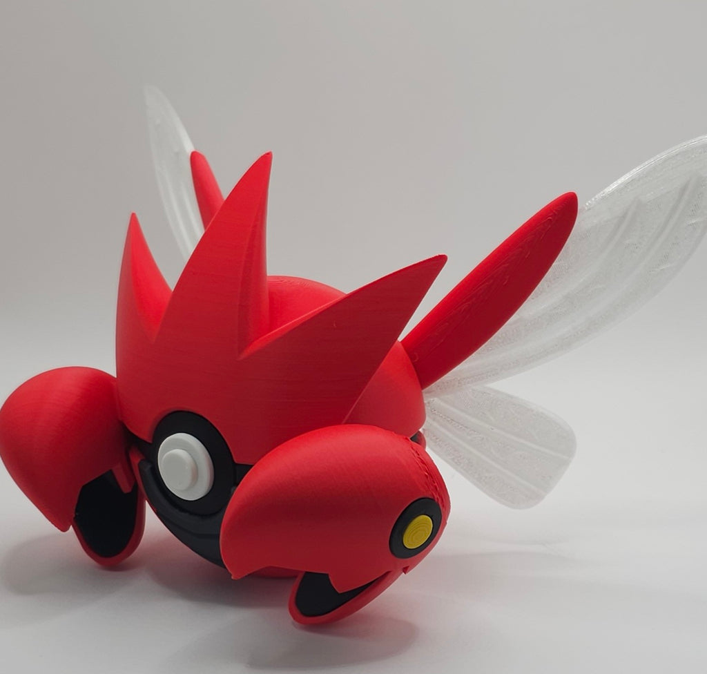 Pokemon Character Design- 3D Printed Pokeball- Scizor- Unique Display Collectible