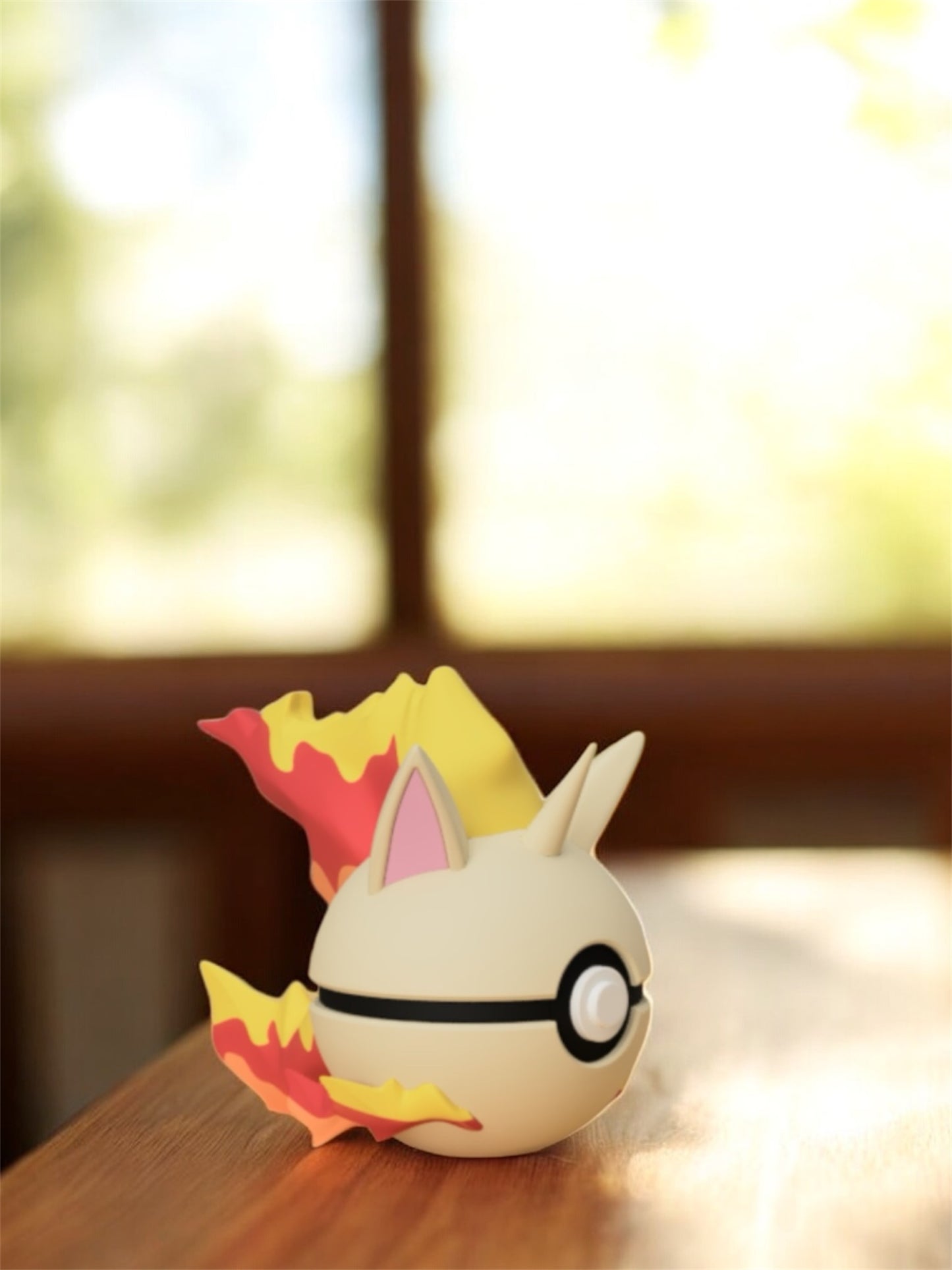 Pokemon Character Design- 3D Printed Pokeball- Rapidash- Unique Display Collectible