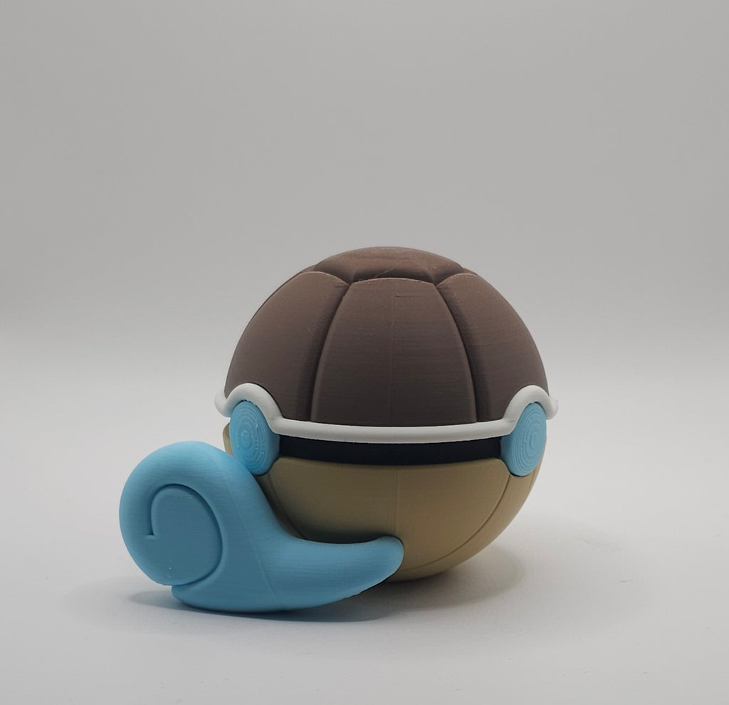 Pokemon Character Design 3D Printed Pokeball - Squirtle - Unique Display Collectible