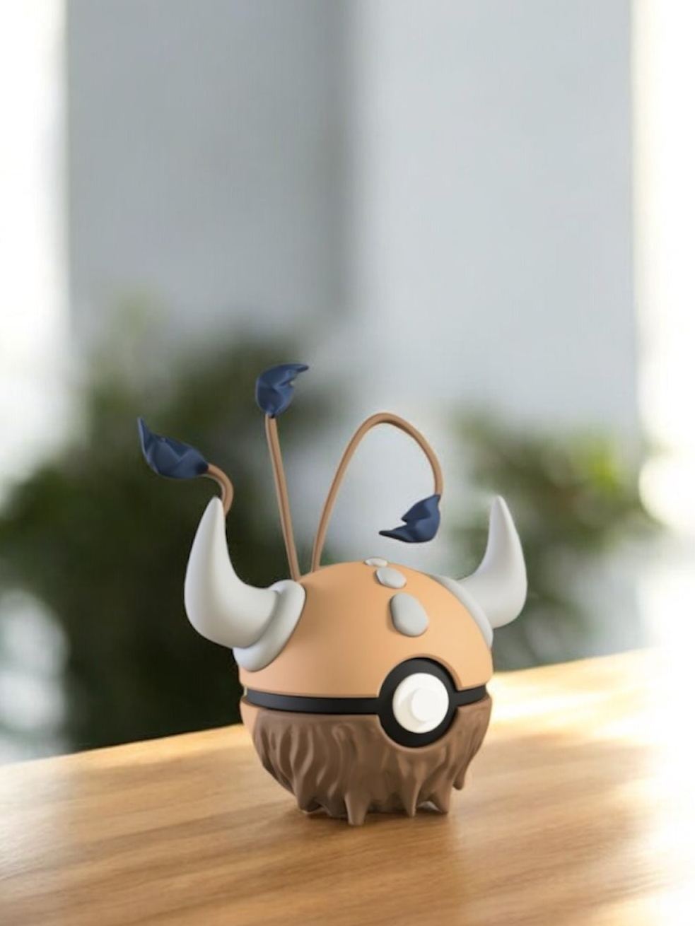 Pokemon Character Design - 3D Printed Pokeball - Tauros - Unique Display Collectible