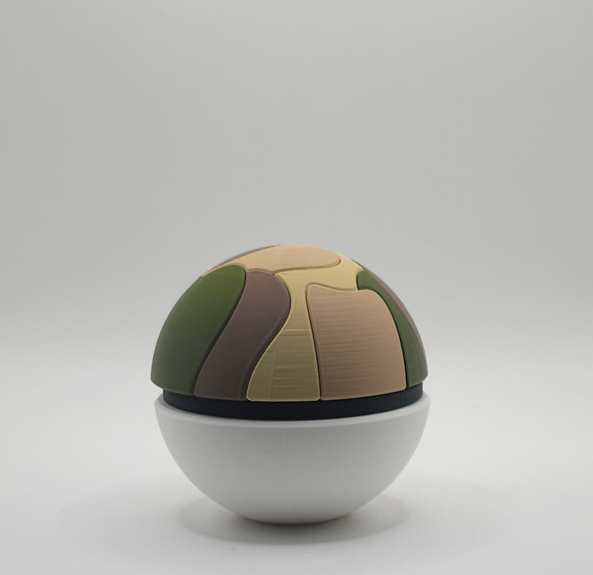 Pokemon 3D Printed Pokeball- Safari Ball Design- Unique Display Collectible