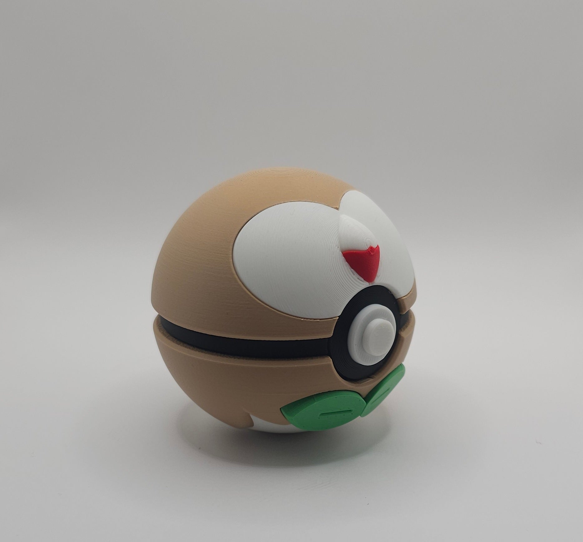 Pokemon Character Design- 3D Printed Pokeball- Rowlett- Unique Display Collectible
