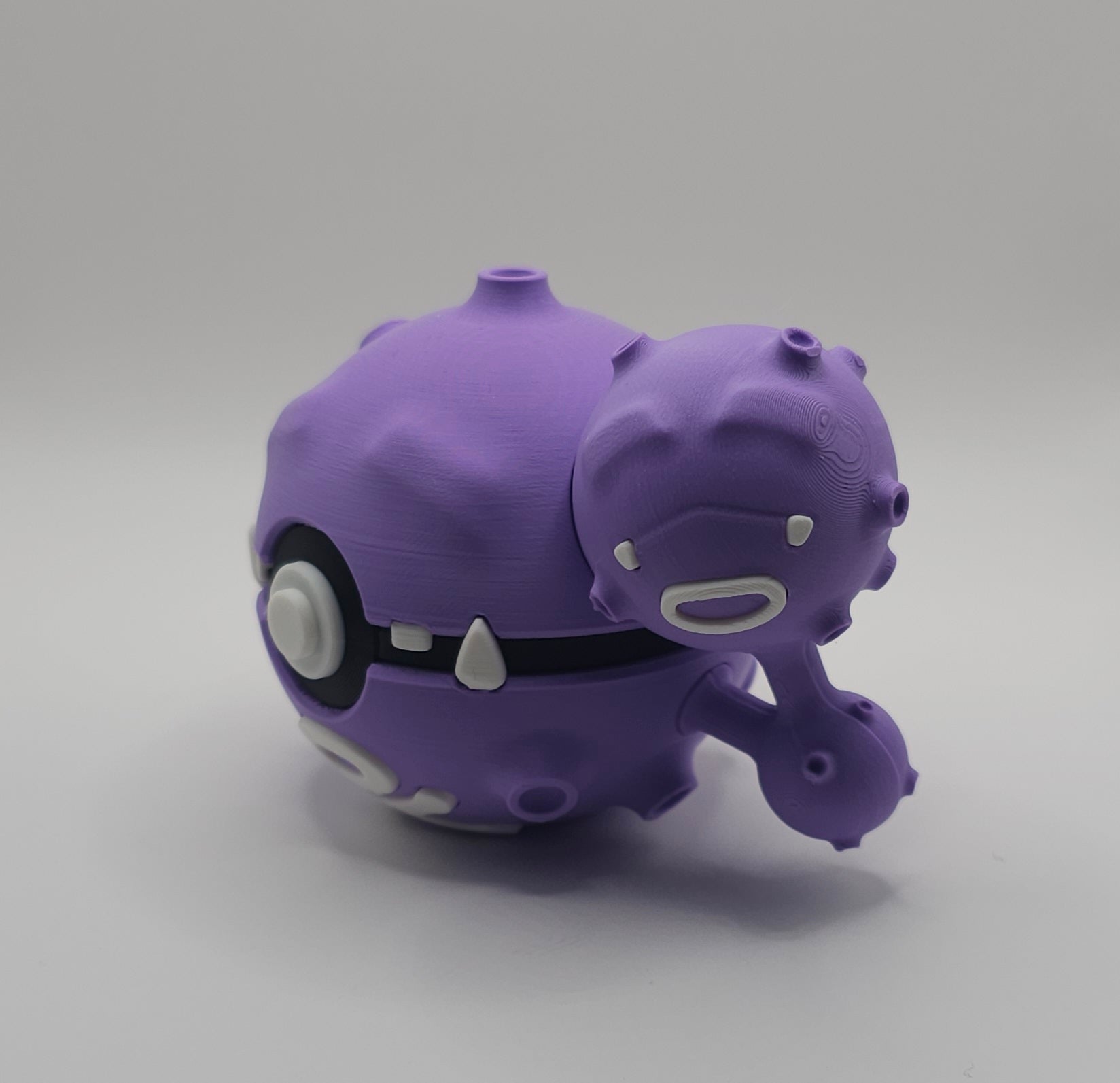 Pokemon Character Design - 3D Printed Pokeball - Weezing - Unique Display Collectible