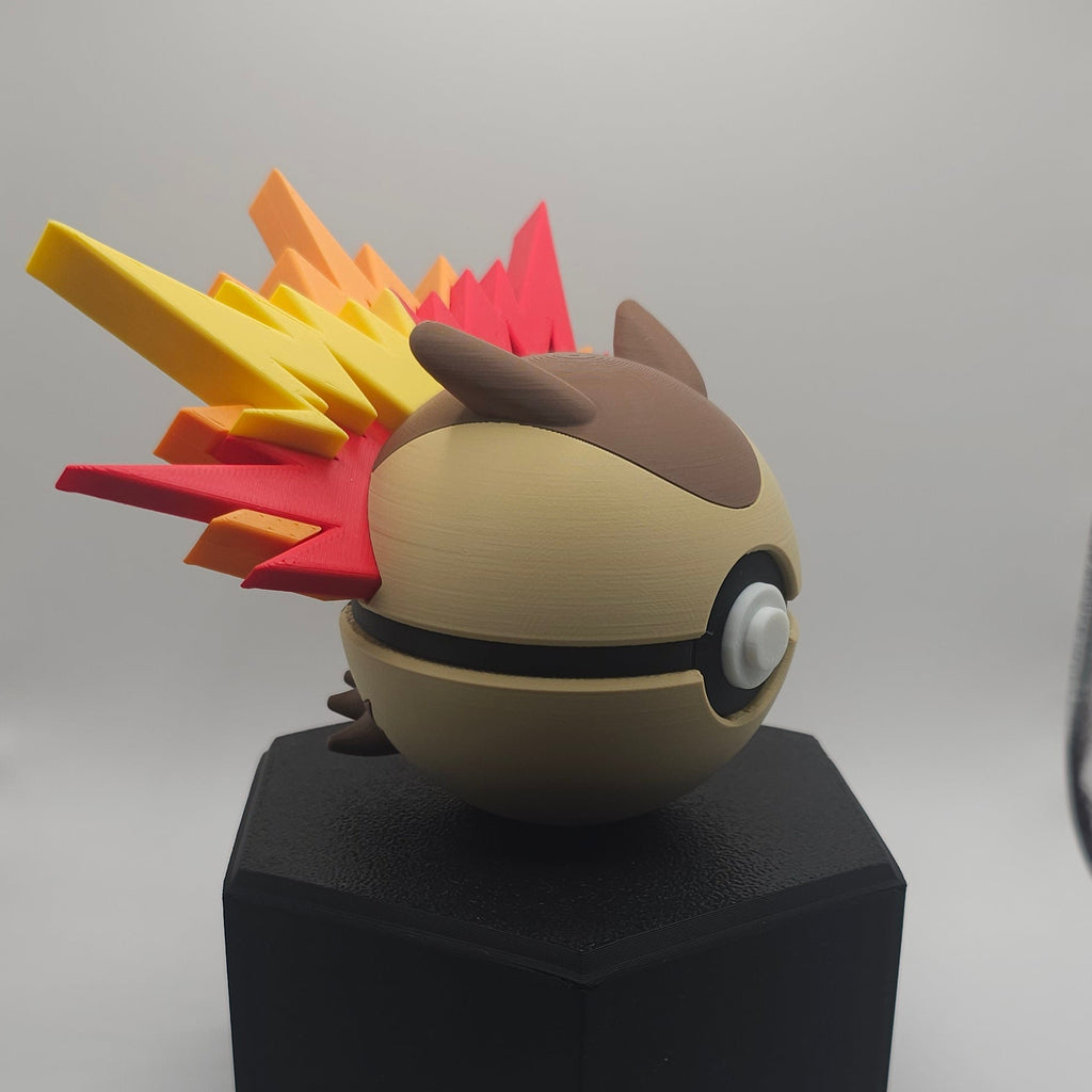 Pokemon Character Design- 3D Printed Pokeball- Typhlosion - Unique Display Collectible