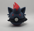 Pokemon Character Design- 3D Printed Pokeball- Zorua- Unique Display Collectible