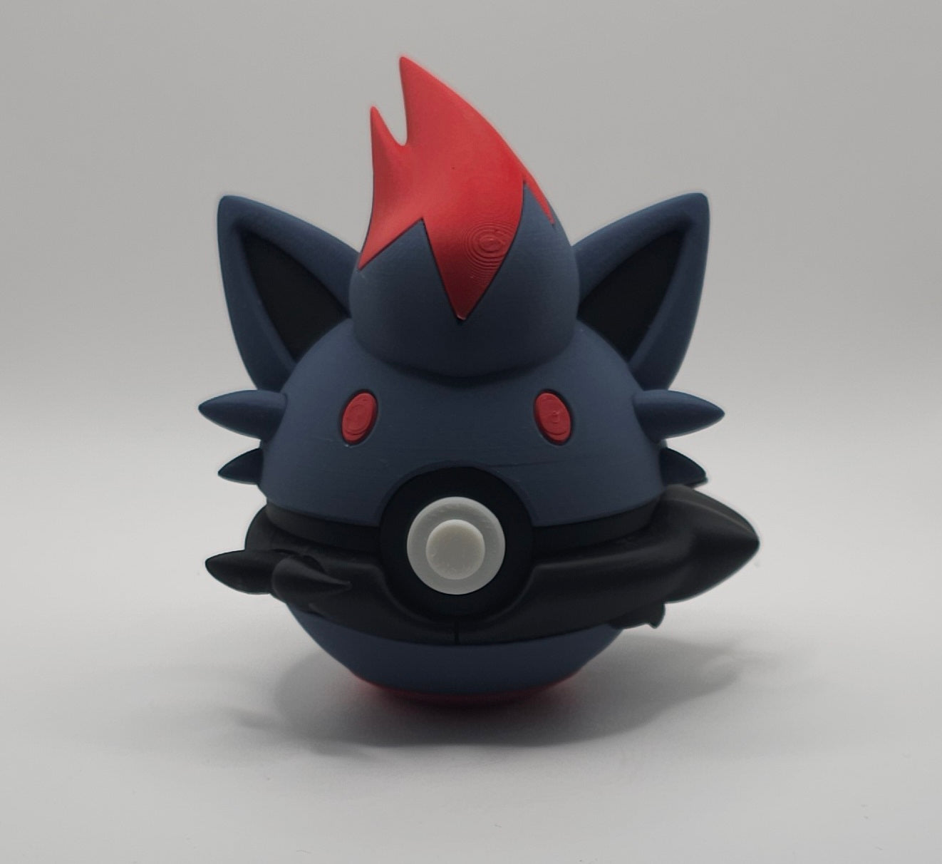 Pokemon Character Design- 3D Printed Pokeball- Zorua- Unique Display Collectible