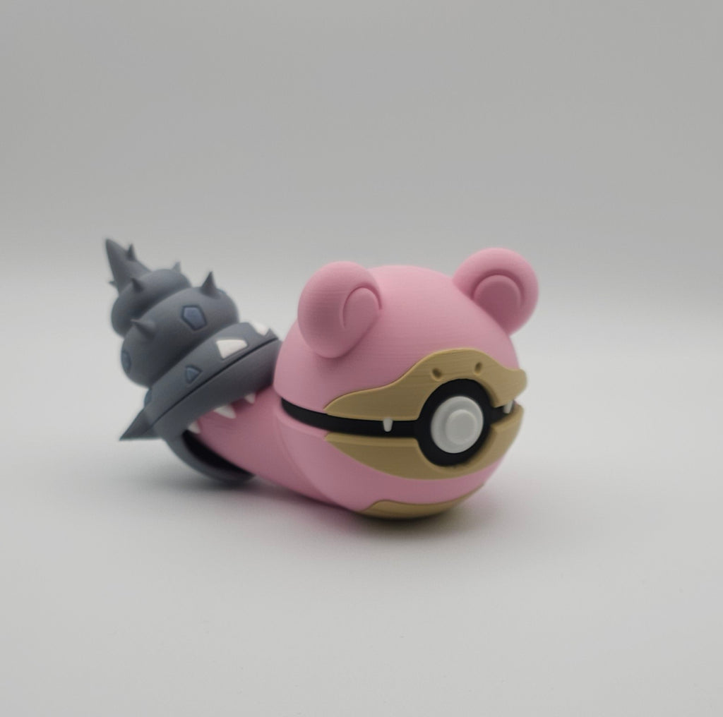 Pokemon Character Design- 3D Printed Pokeball- Slowbro - Unique Display Collectible